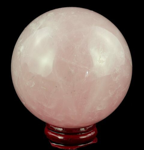 Polished Rose Quartz Sphere - Madagascar #52390